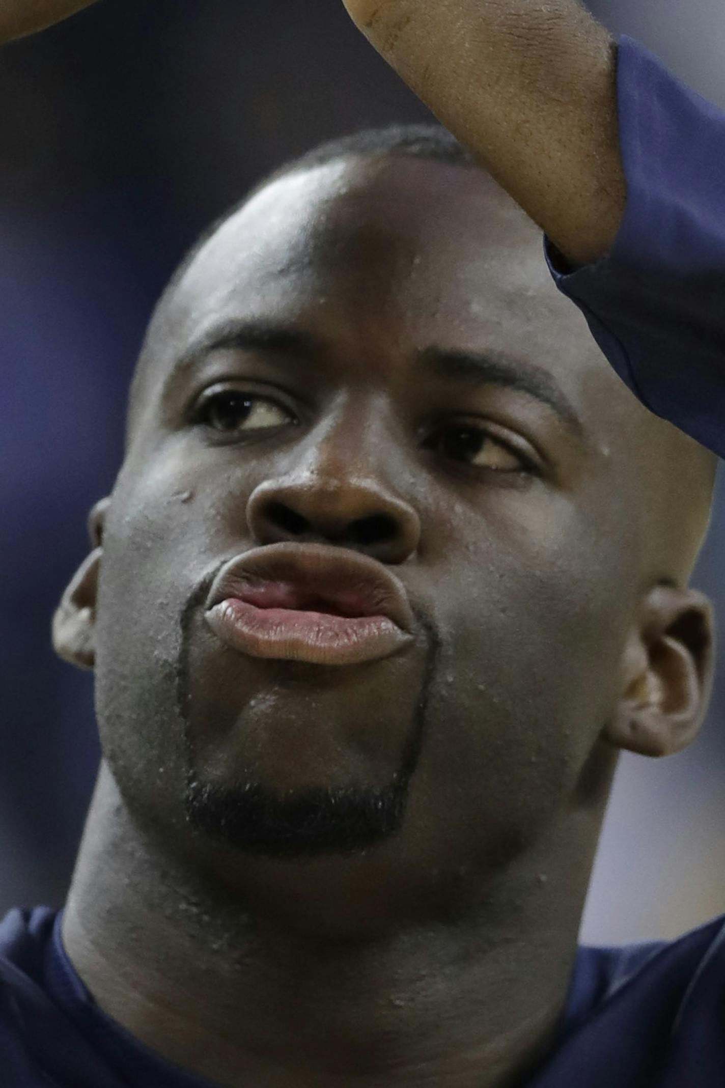 United States' Draymond Green during an exhibition basketball game against ChinaTuesday, July 26, 2016, in Oakland, Calif. (AP Photo/Marcio Jose Sanchez)