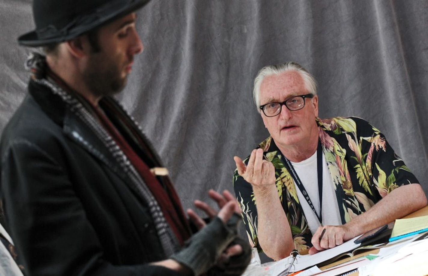 Bain Boehlke watched rehearsal of "Waiting for Godot" at the Jungle Theatre.