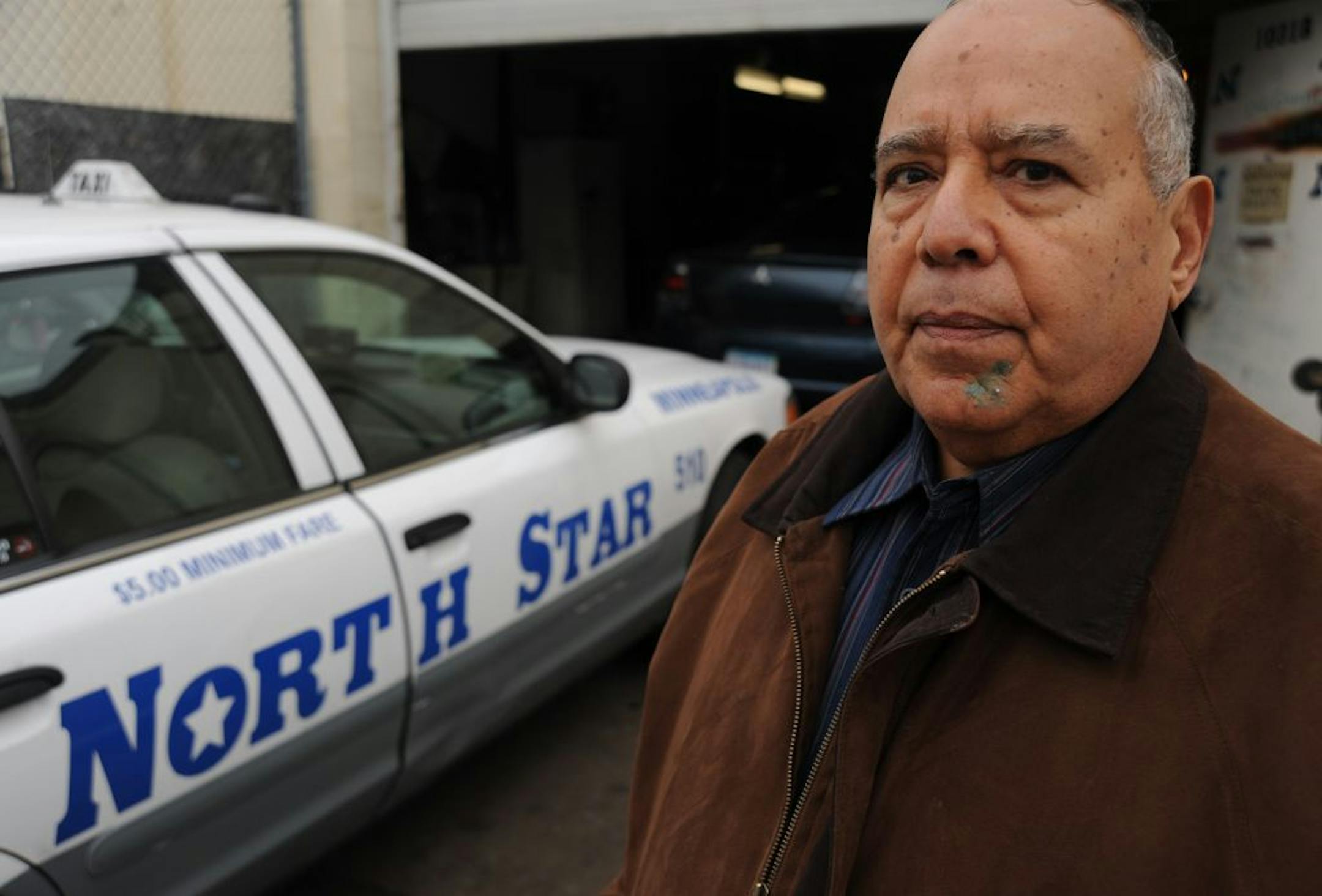 Gamal Eshmawy of Northstar Taxi employed driver Nadir I. Ombabi, who was killed in a pileup on I-494 Monday.