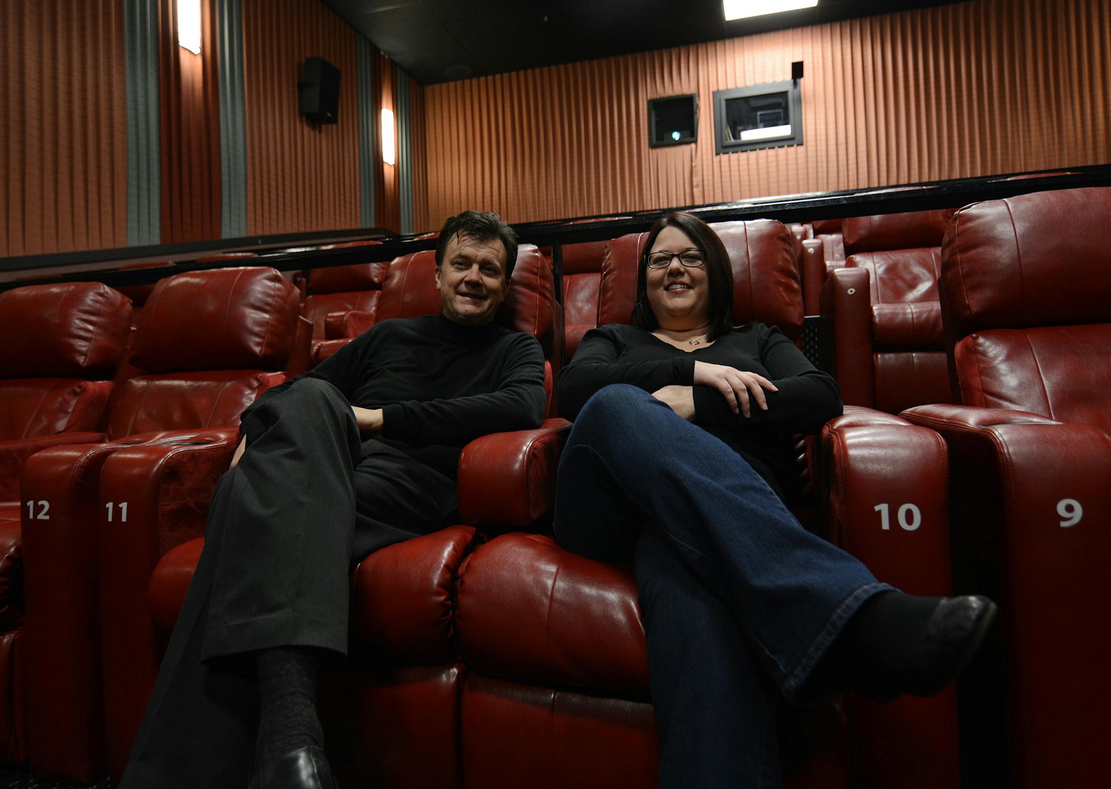 Jim Kotz, of Rosemount, and Kim Flynn, of Lakeville, are working to bring unique film events‚Äîsmall-budget independent film and a classic film series--to Rosemount. Photo by Liz Rolfsmeier, Special to the Star Tribune