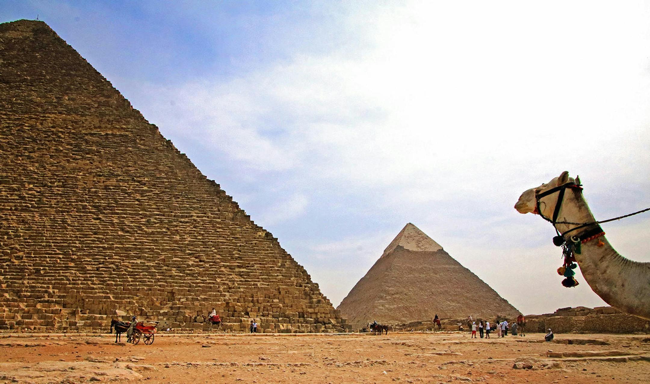 The Great Pyramid, left, is the only standing monument of the "Seven Wonders of the Ancient World." (Norma Meyer) ORG XMIT: 1231109