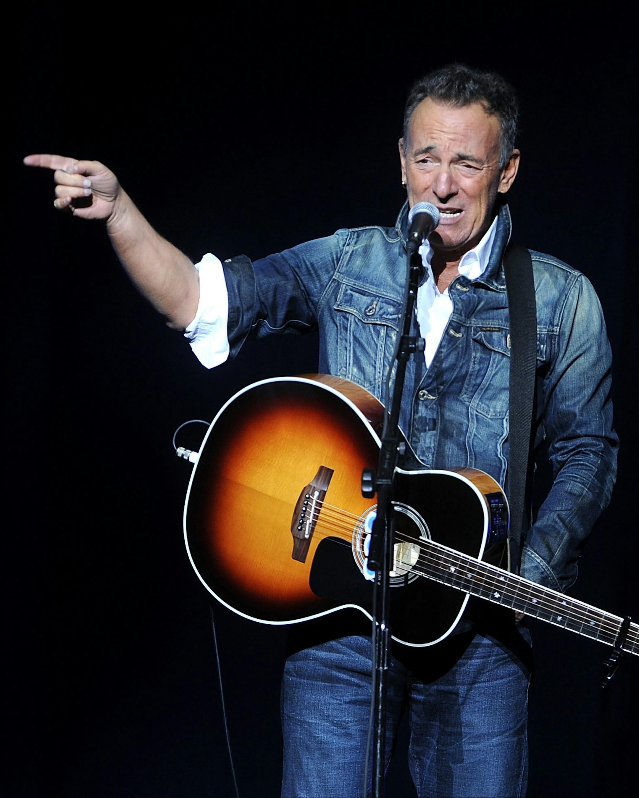 FILE - In this Nov. 5, 2018 file photo, Bruce Springsteen performs at the 12th annual Stand Up For Heroes benefit concert at the Hulu Theater at Madison Square Garden in New York. Springsteen’s new studio release “Western Stars” breaks fresh ground for the veteran rocker, who turns his back not only on the blistering sound of the E Street Band but also abandons the haunting acoustic moods pioneered on “Nebraska” and fine-tuned on later solo efforts. (Photo by B