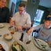Kathy Rose, husband Nick Baumann, and son Noah,12, and Hannah,10,(not pictured), sat down to enjoy a meal that included grilled venison tenderloin wit