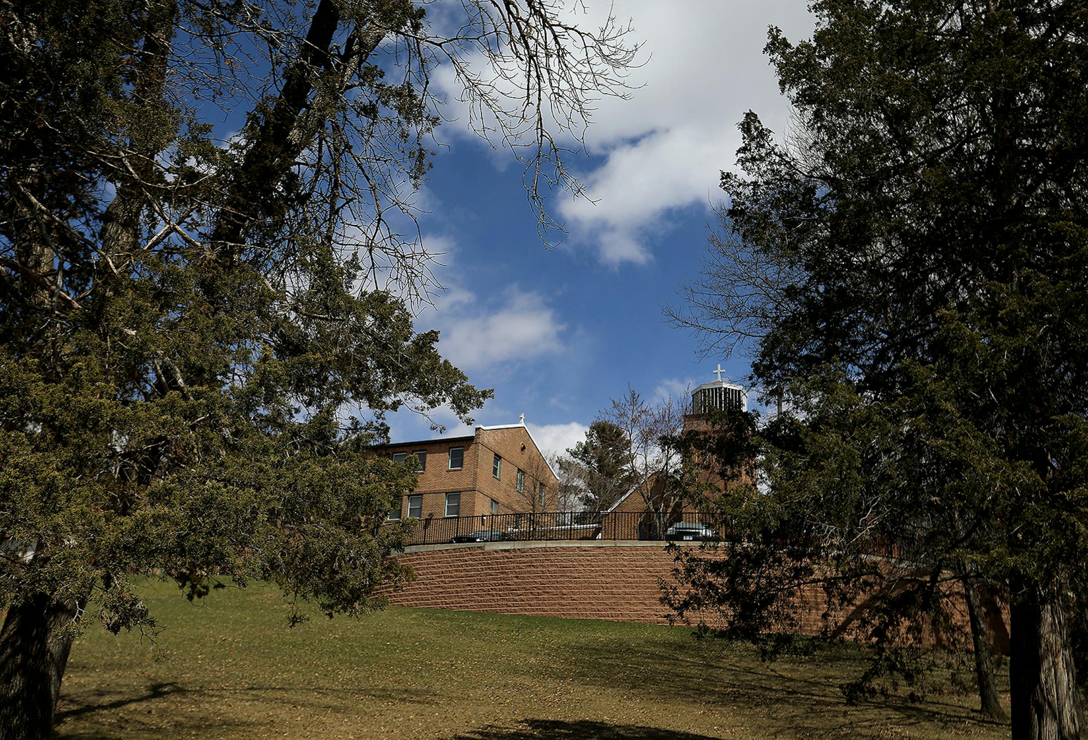 The exterior of the Poor Clares of Sauk Rapids St. Clare Monastery Thursday, April 16, 2020, in Sauk Rapids, MN.Poor Clare nuns of St. Clare's Monastery nuns met with journalists in the monastery's parlor, the one room where outsiders have partial access to the nuns in a room divided by a metal lattice with a folding wooden divider.