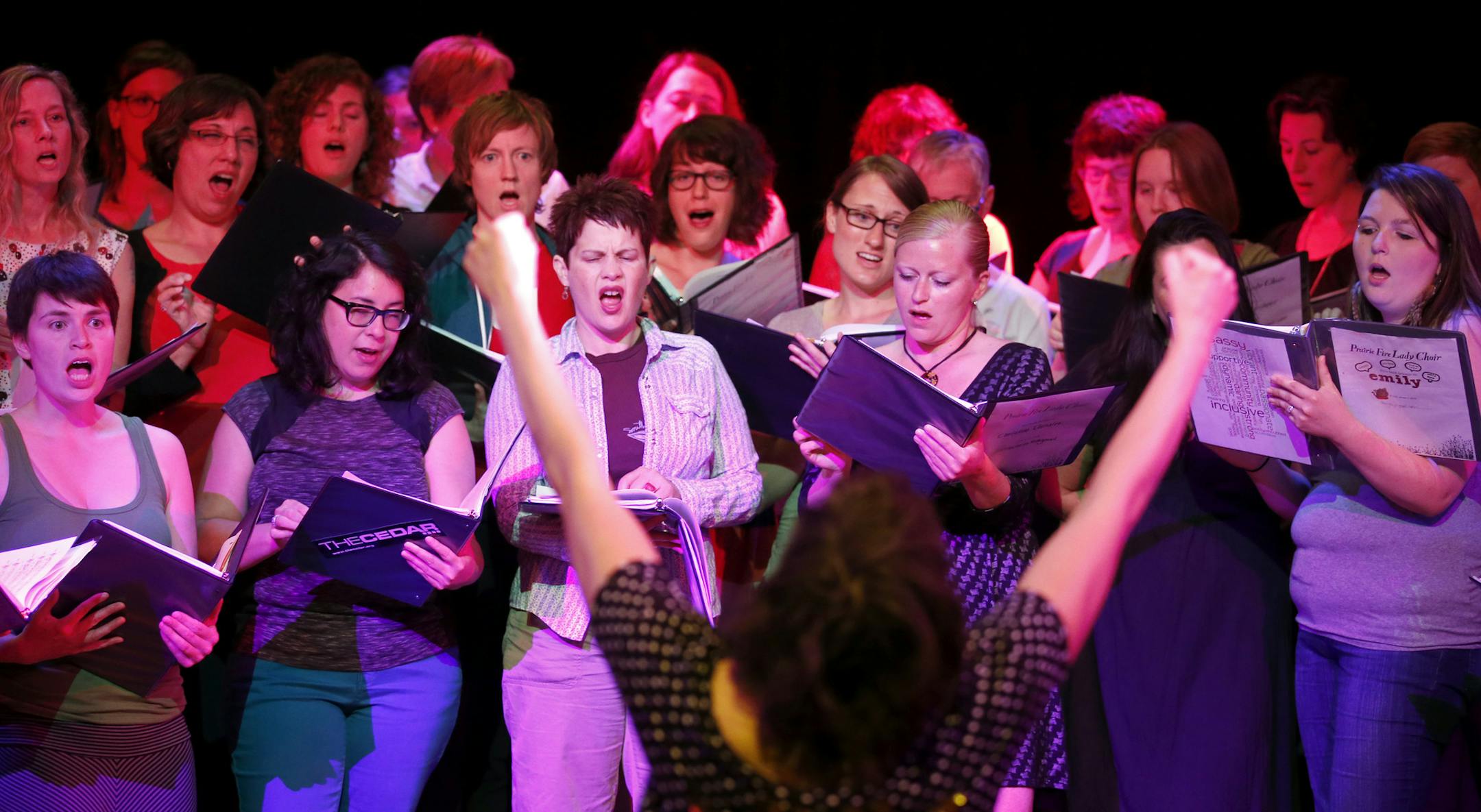 The Prairie Fire Lady Choir performs Friday at the Cedar.