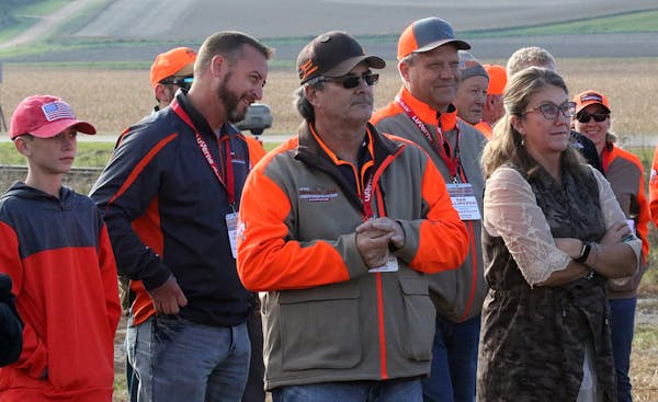 Pheasant hunters from Rock County gathered late last week for the dedication of Rooster Ridge, Minnesota's newest wildlife management area. A farmer s