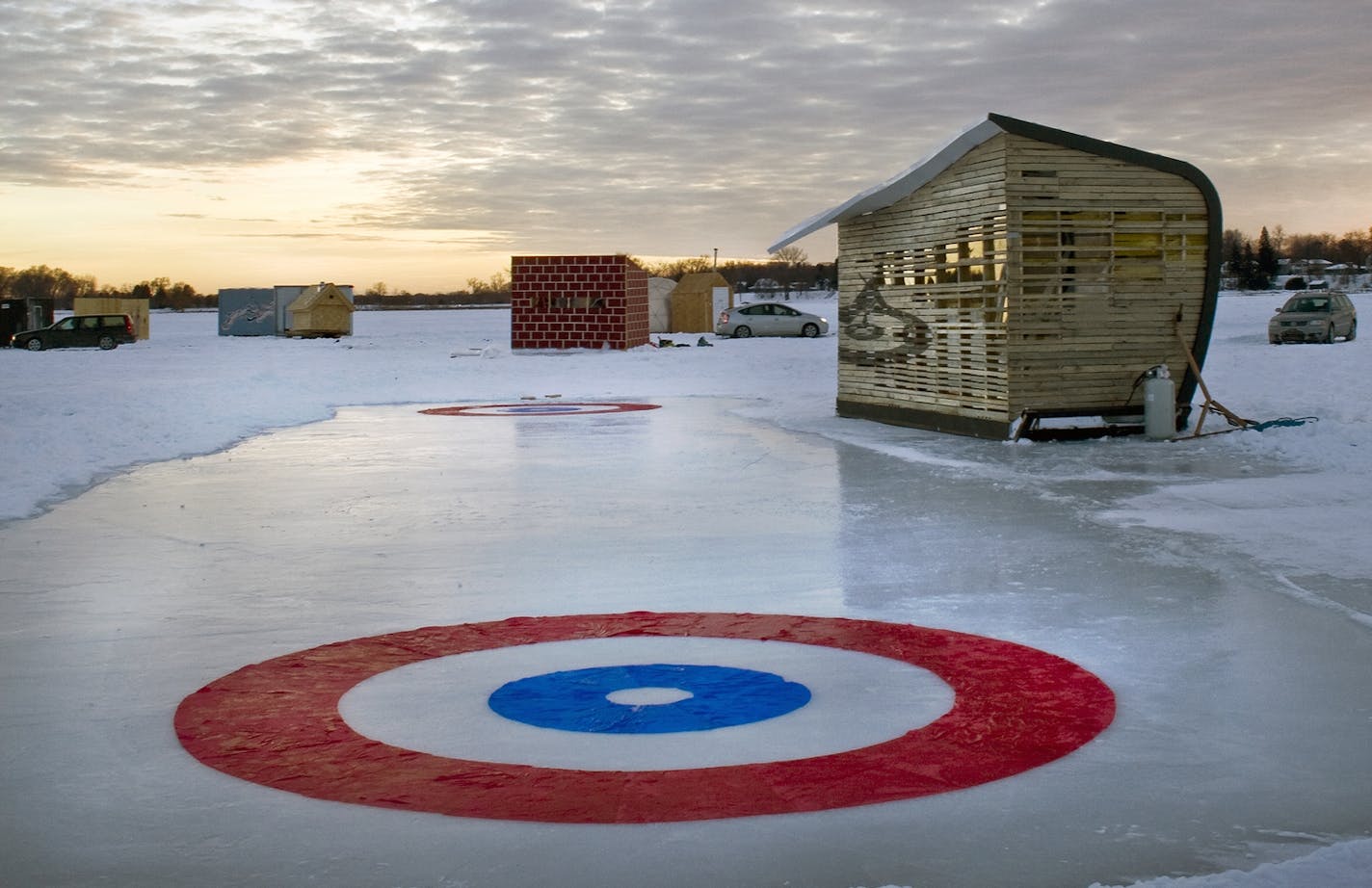 The Curling Clubhouse Ice Shanty was part of the annual Art Shanty Project in 2014.