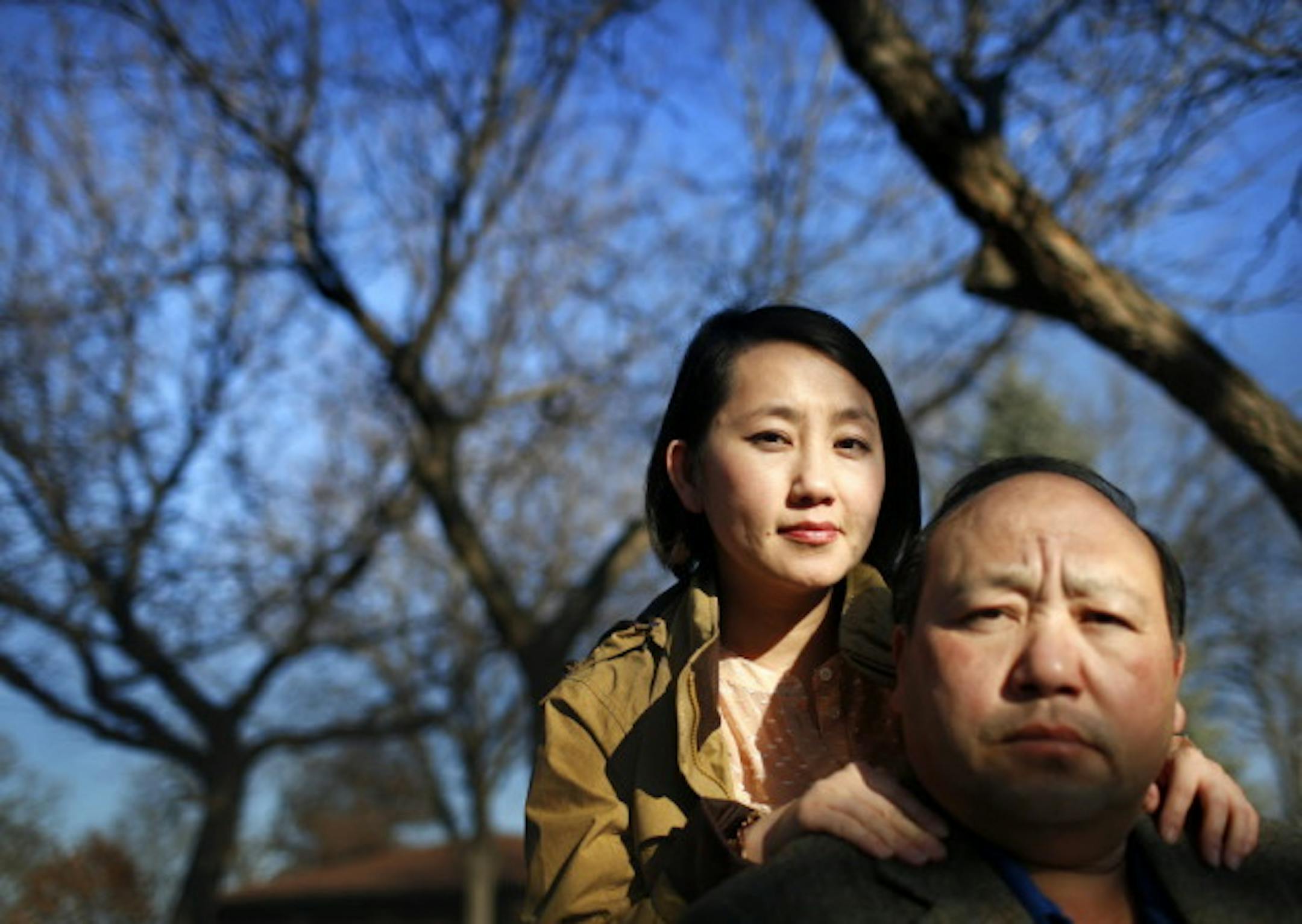 Kao Kalia Yang and her father, Bee Yang. Photo by Brian Peterson.