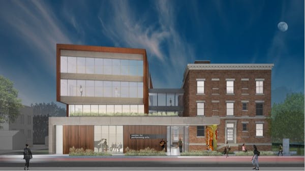 Construction begins this month on a four-story addition to thee Center for the Performing Arts in south Minneapolis.