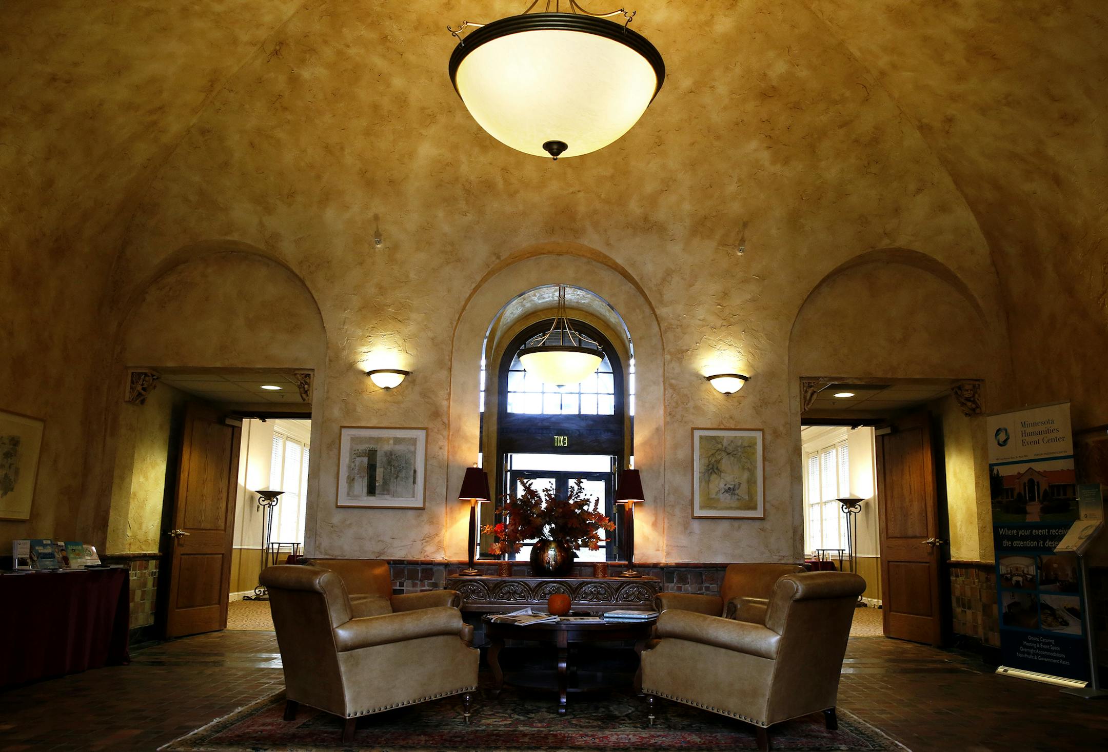 The lobby of the Minnesota Humanities Center in St. Paul, which resides in the former Dowling Memorial Hall building of Gillette Children's Hospital built in 1924. ] LEILA NAVIDI leila.navidi@startribune.com / BACKGROUND INFORMATION: Wednesday, November 5, 2014. The Minnesota Humanities Center is presenting an asset preservation proposal at the St. Paul Heritage Preservation Commission on Nov. 6.