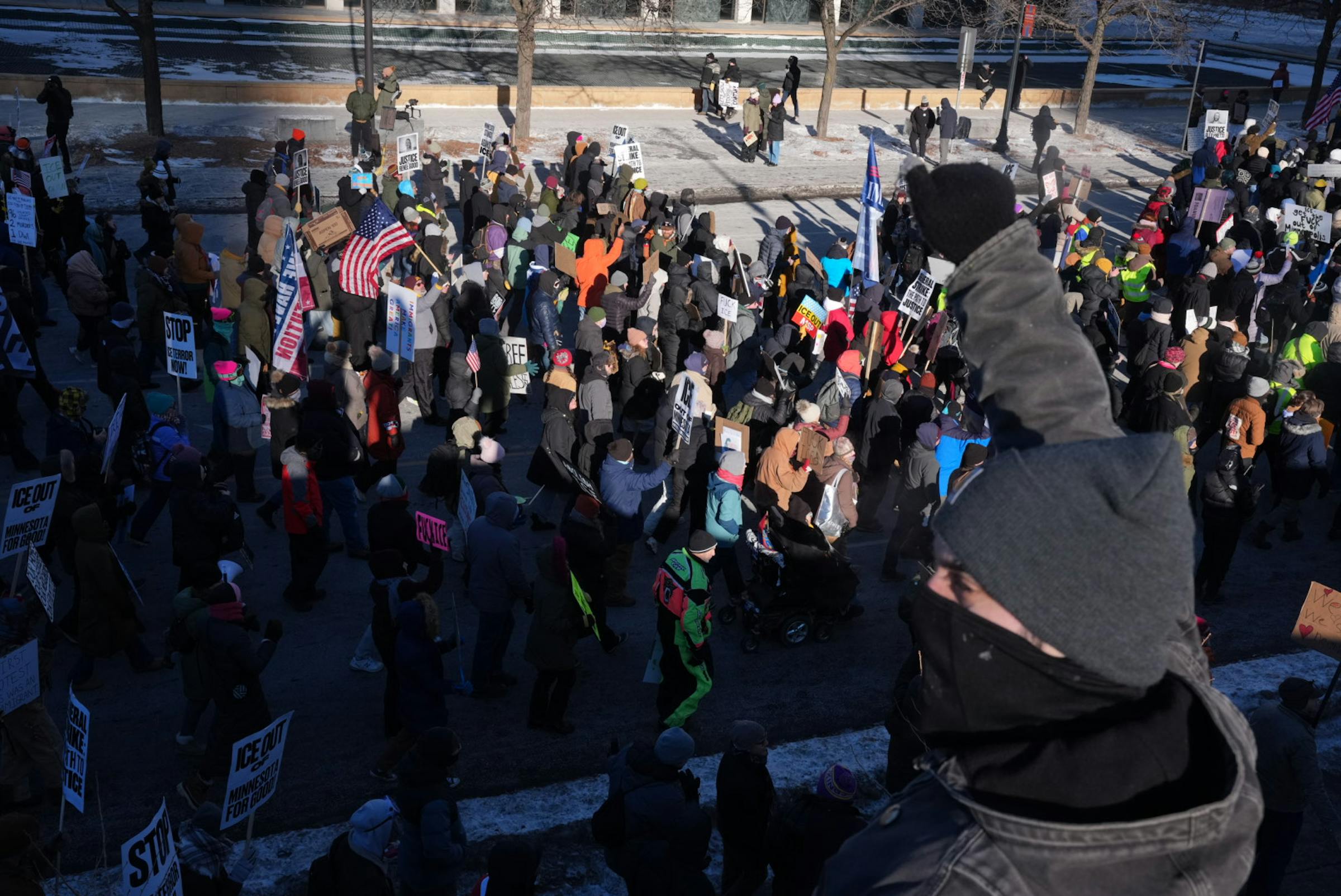 Live: Thousands march in Minneapolis as part of another ‘general strike’ against ICE