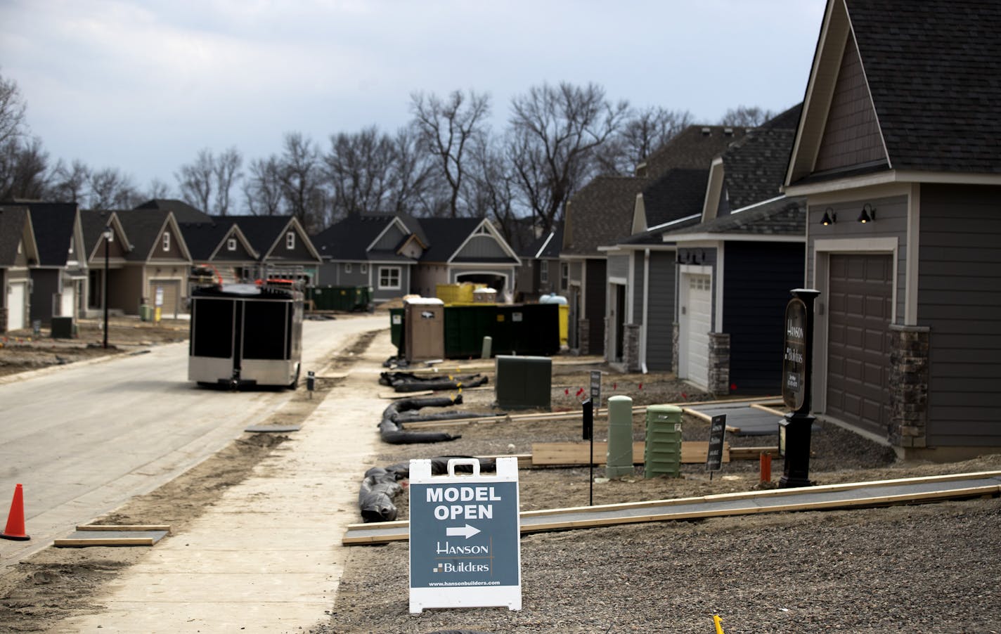 New construction homes on Zircon Lane N. Plymouth. ] CARLOS GONZALEZ &#xef; cgonzalez@startribune.com - April 9, 2017, Plymouth, MN, New Construction homes,