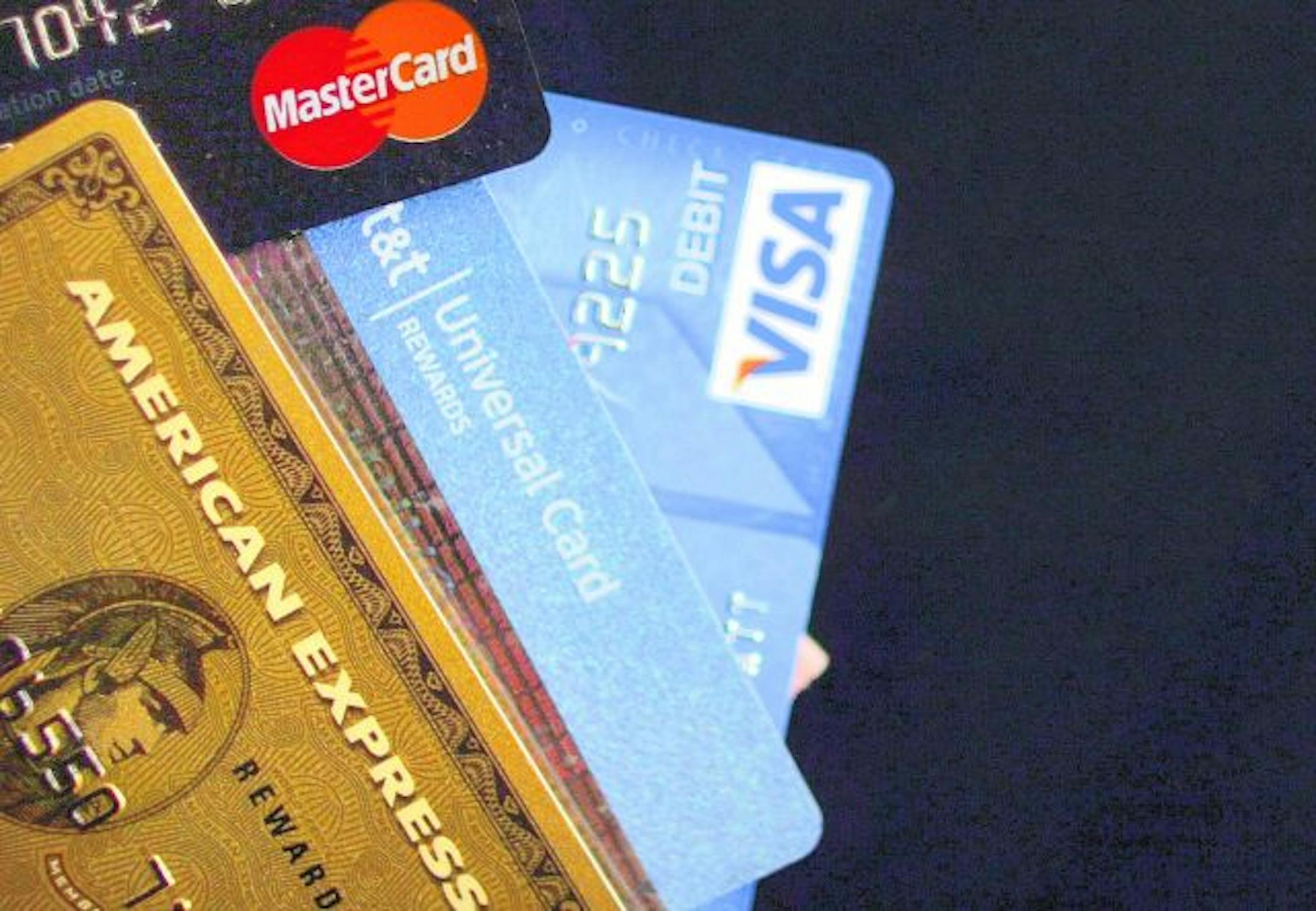 NEW YORK - MAY 20: In this photo illustration, major U.S. credit cards are seen on May 20, 2009 in New York City. In new landmark credit card legislation, the United States Senate has voted 90 to 5 to pass a bill that would restrict credit card issuers' ability to further raise interest rates and charge fees. Known as the Credit Card Accountability, Responsibility and Disclosure Act, or Credit CARD Act, the new rules would force companies to post their credit rules on the internet and provide ca