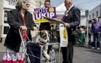 UK Independence Party supporters in Ramsgate, England, where Nigel Farage is running for a seat in Parliament, April 24, 2015. UKIP is fielding its fu