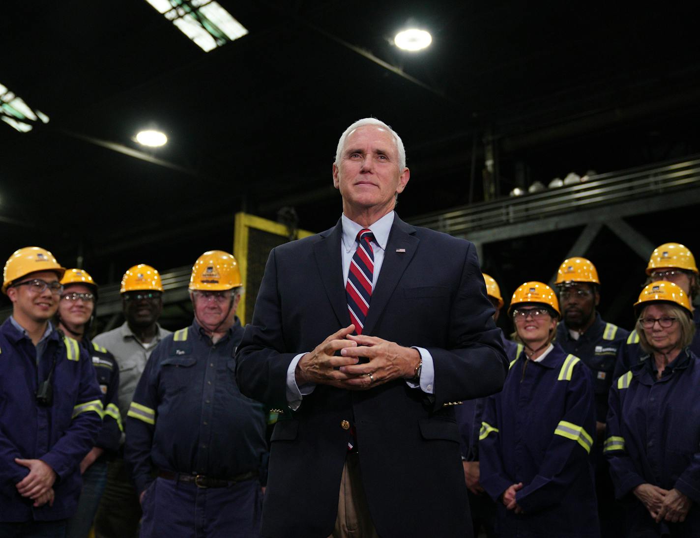 "American steel has come roaring back," Vice President Mike Pence told steelworkers at Gerdau Ameristeel in St. Paul on Thursday.