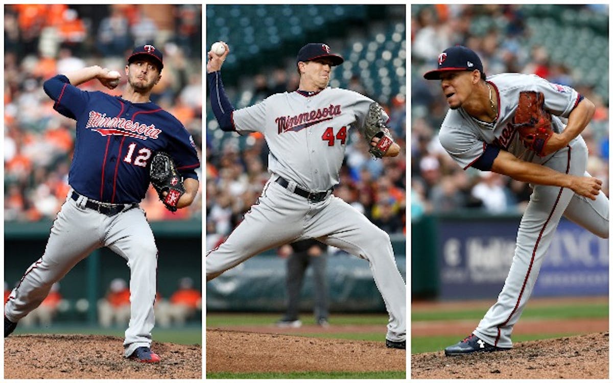 (Left to right) Jake Odorizzi, Kyle Gibson and Jose Berrios have the Twins off to a 2-1 start on the young season.