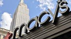 This Tuesday, May 2, 2017, photo shows Macy's corporate signage at its flagship store in New York. Macy's Inc. reports earnings, Thursday, Aug. 10, 20