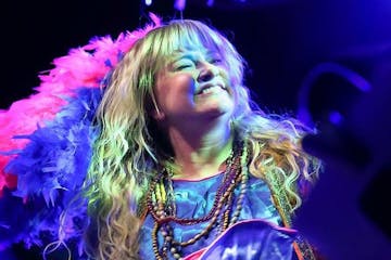 Jill Mikelson as Janis Joplin.