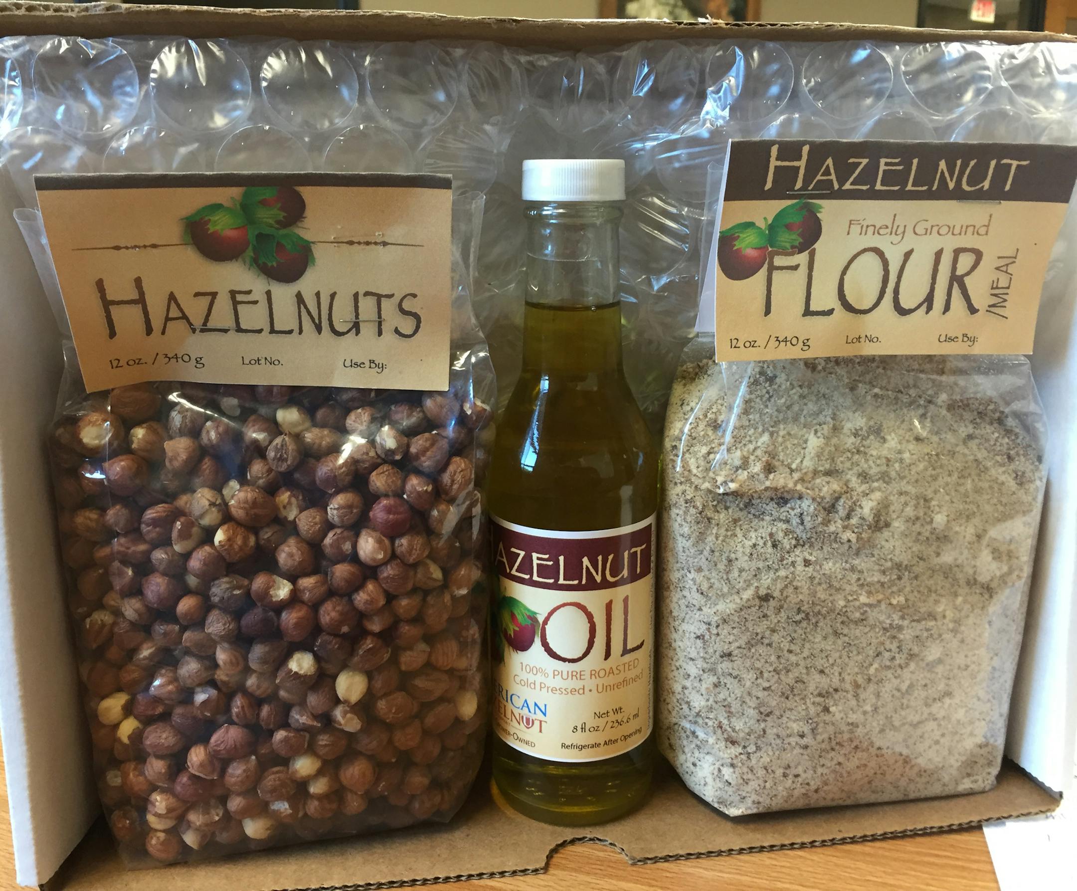 Hybrid hazelnuts are sold in nut, oil and flour form through American Hazelnut Company, located in Wisconsin.