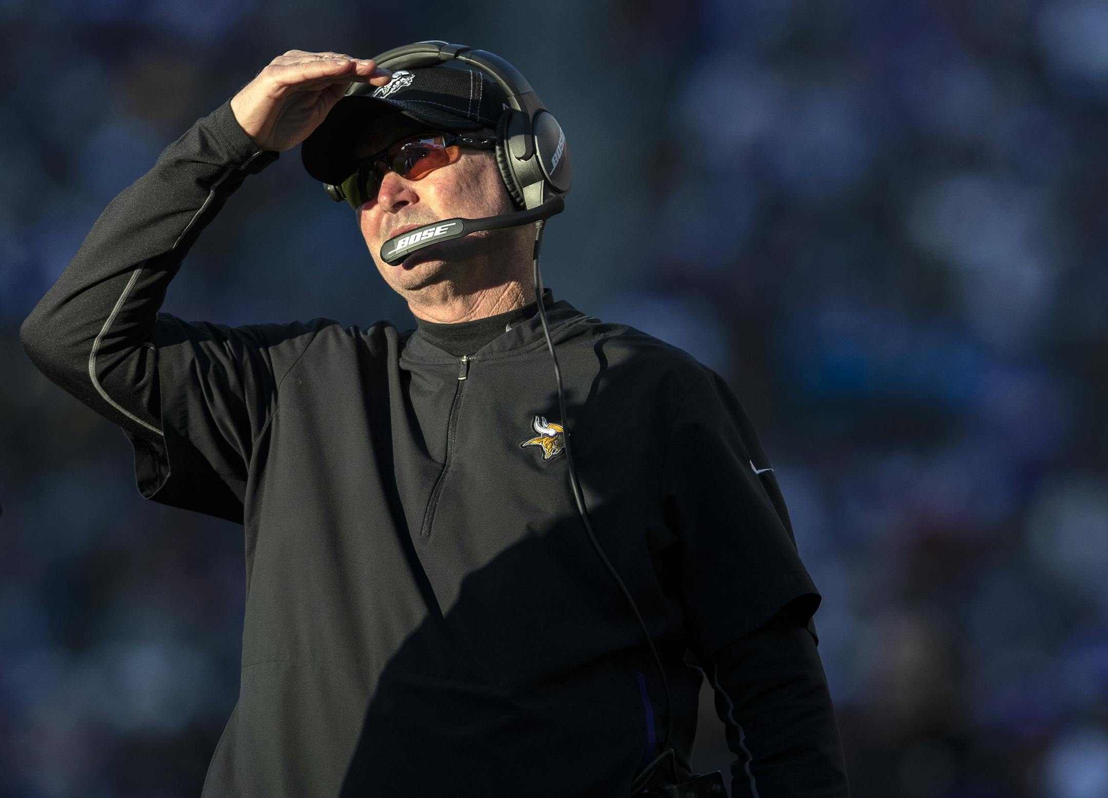 Minnesota Vikings head coach Mike Zimmer. ] CARLOS GONZALEZ &#x2022; cgonzalez@startribune.com &#x2013; Carson, CA &#x2013; December 15, 2019, Dignity Health Sports Park, NFL, Minnesota Vikings vs. Los Angeles Chargers