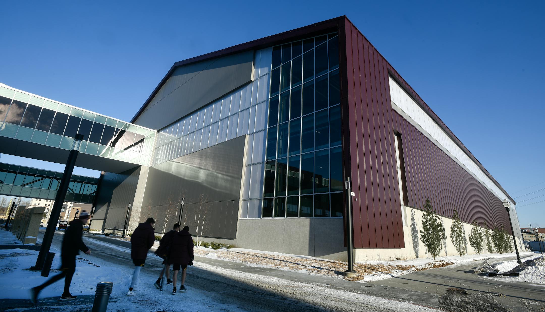 The new Football Indoor Practice Facility.