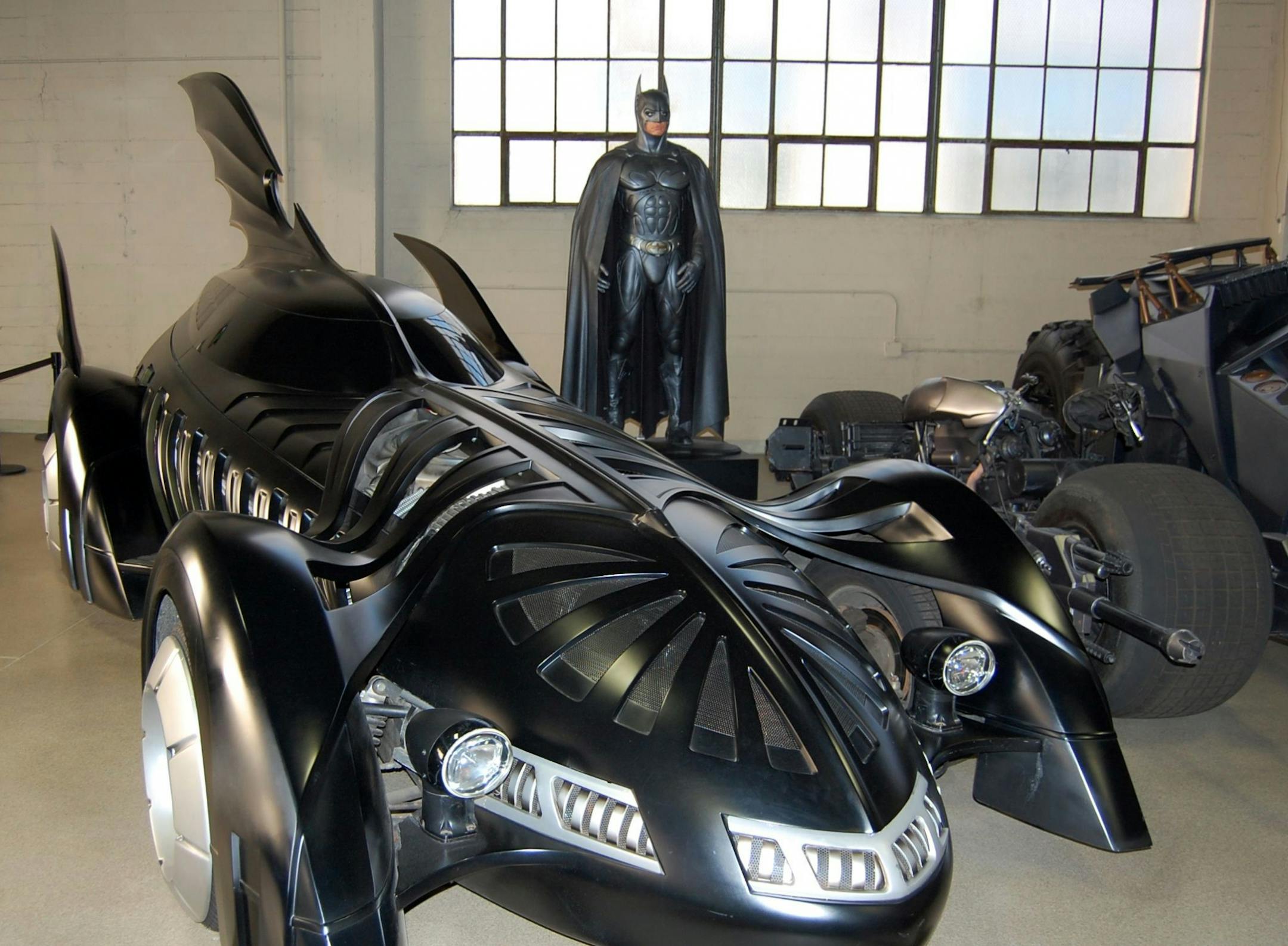 One of many Batmobiles as part of the Picture Car Museum at Warner Bros. Studios. hollywood studio tours