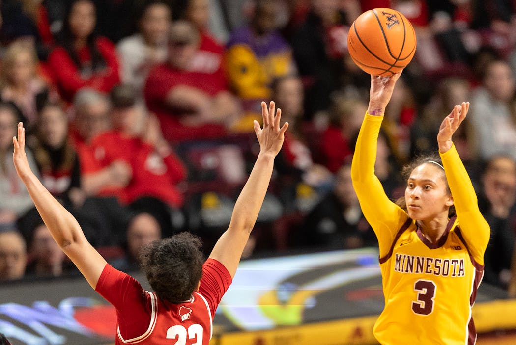 Gophers point guard Amaya Battle is third in the Big Ten in assists (5.5 per game) and has taken on additional responsibilities after the injury to Mara Braun.