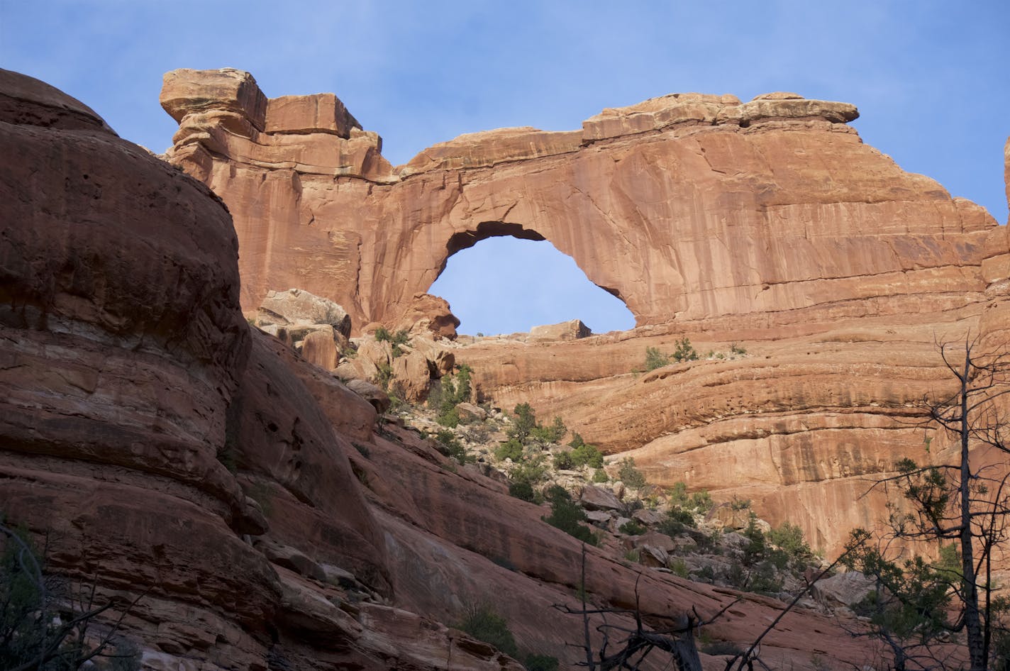 Nevills Arch is one of many beautiful rock formations in Fish and Owl Canyons in Cedar Mesa, Utah. (Brad Branan/Sacramento Bee/TNS)