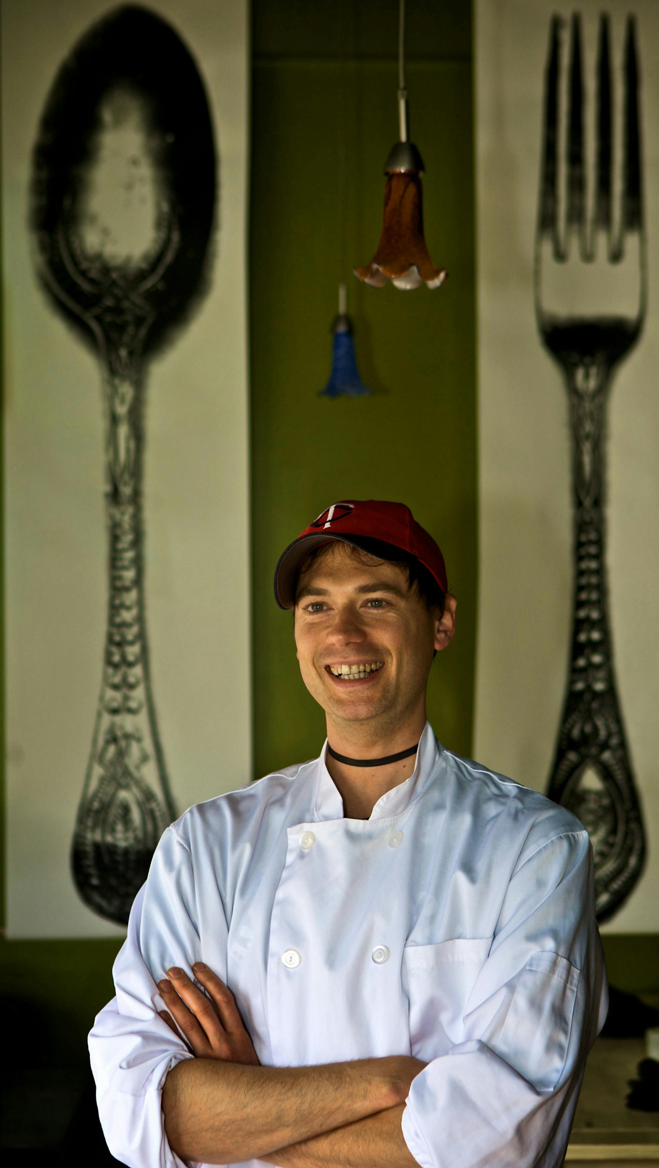 Dan Alvin, chef, at the now open Agri restaurant on Bryant Av. South in Minneapolis.