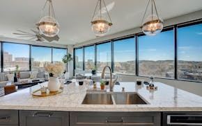 Michael and Kitty Underwood fell in love with their condo's big windows that gave them views to beautiful sunsets.