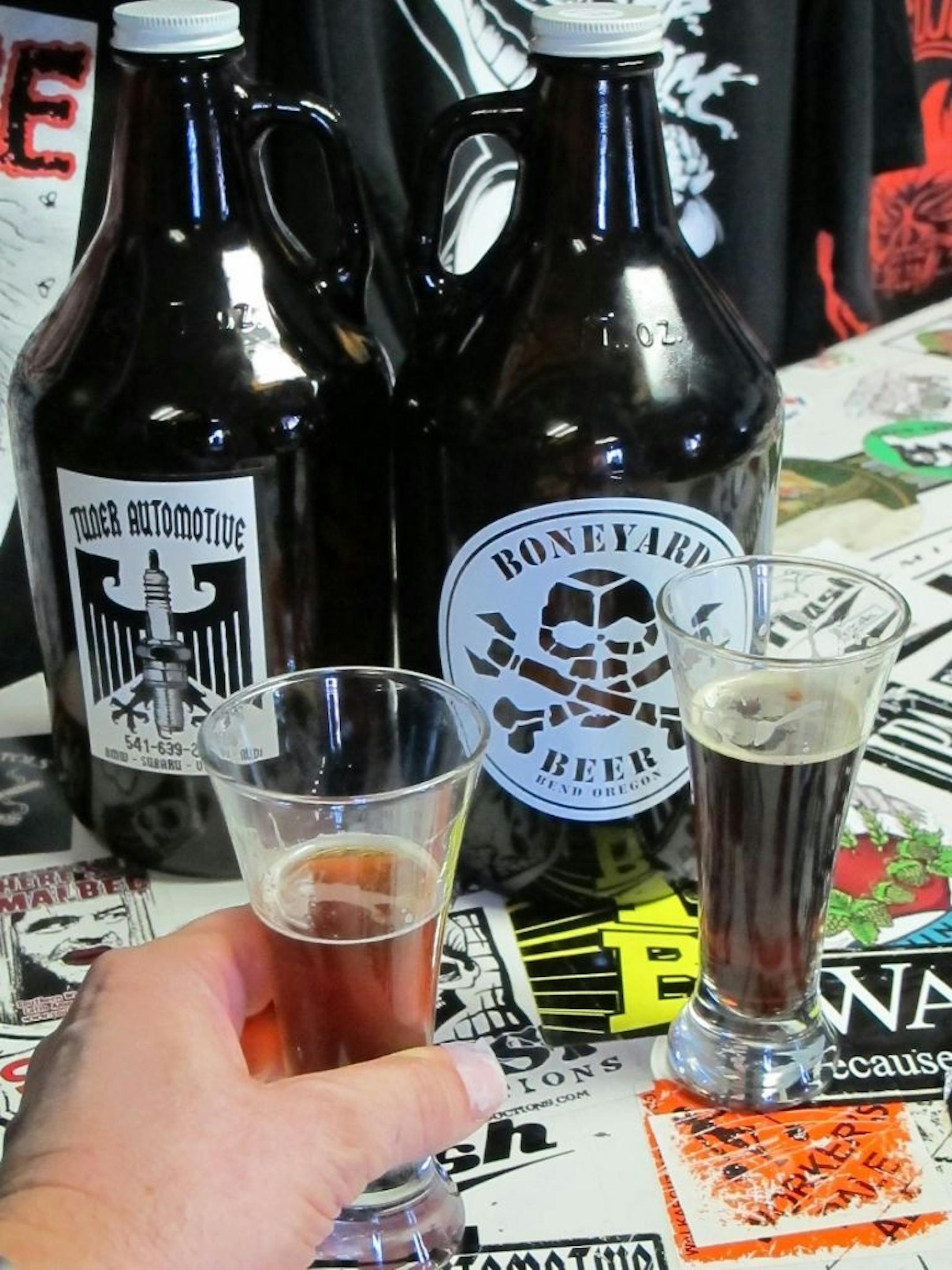 An old auto shop in Bend, Ore., is home to Boneyard Beer.