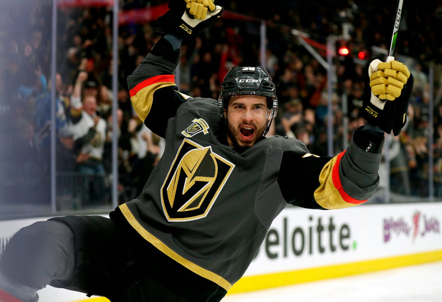 Vegas Golden Knights right wing Thomas Hyka is part of the expansion franchise that romped to the Pacific Division title with 51 wins.