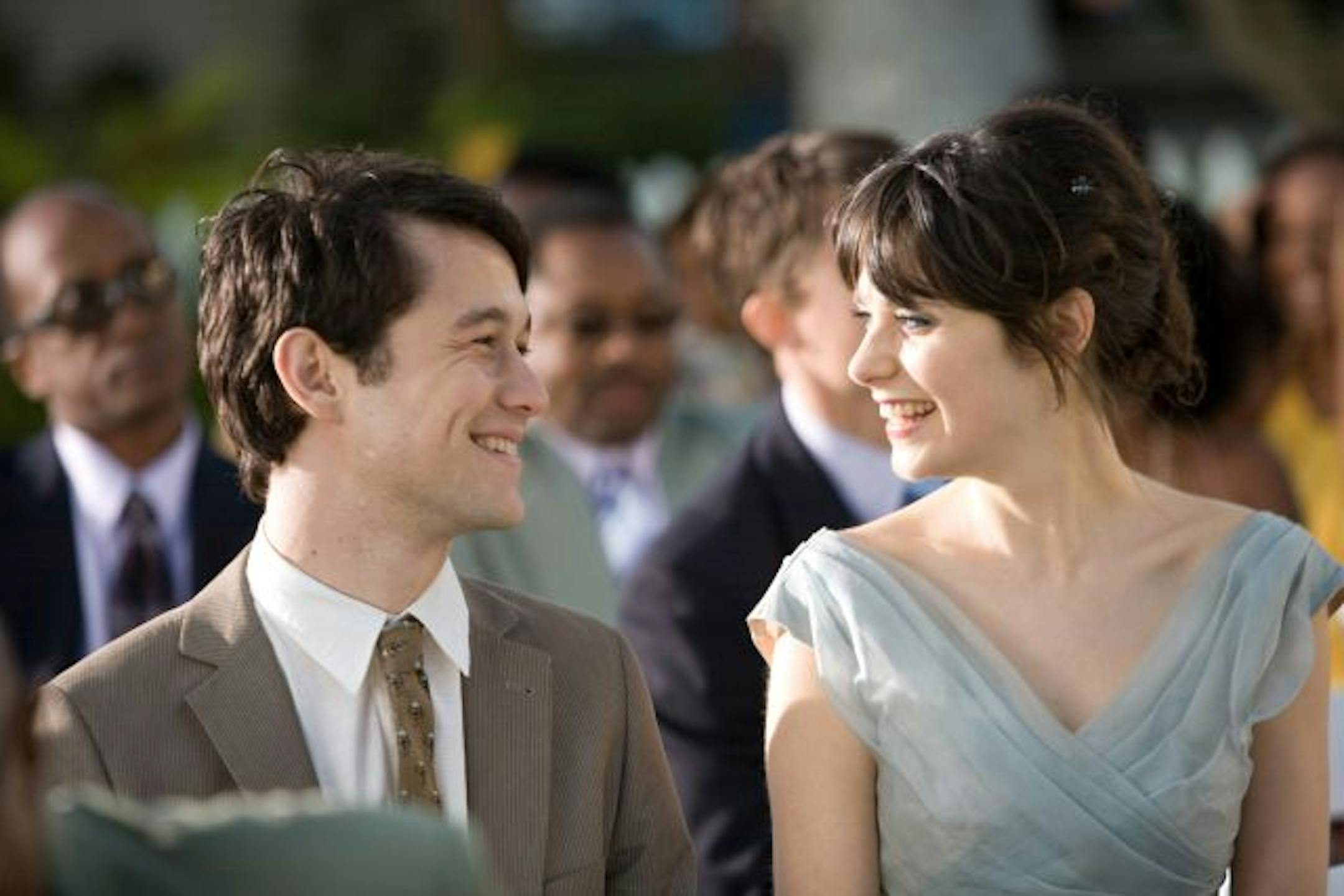 Joseph Gorden-Levitt and Zooey Deschanel in "(500) Days of Summer."