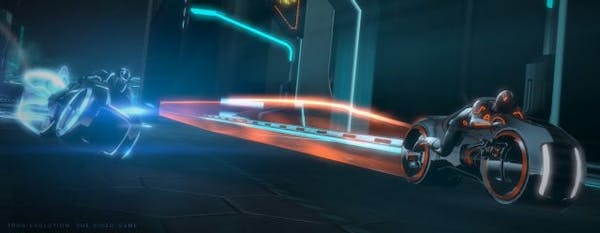 In this video game image released by Disney, a scene is shown from "Tron: Evolution."