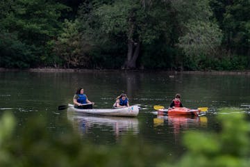 Boaters took advantage of a pleasant evening on Como Lake in late July. The lake is looking and smelling a lot cleaner these days, thanks to a series 