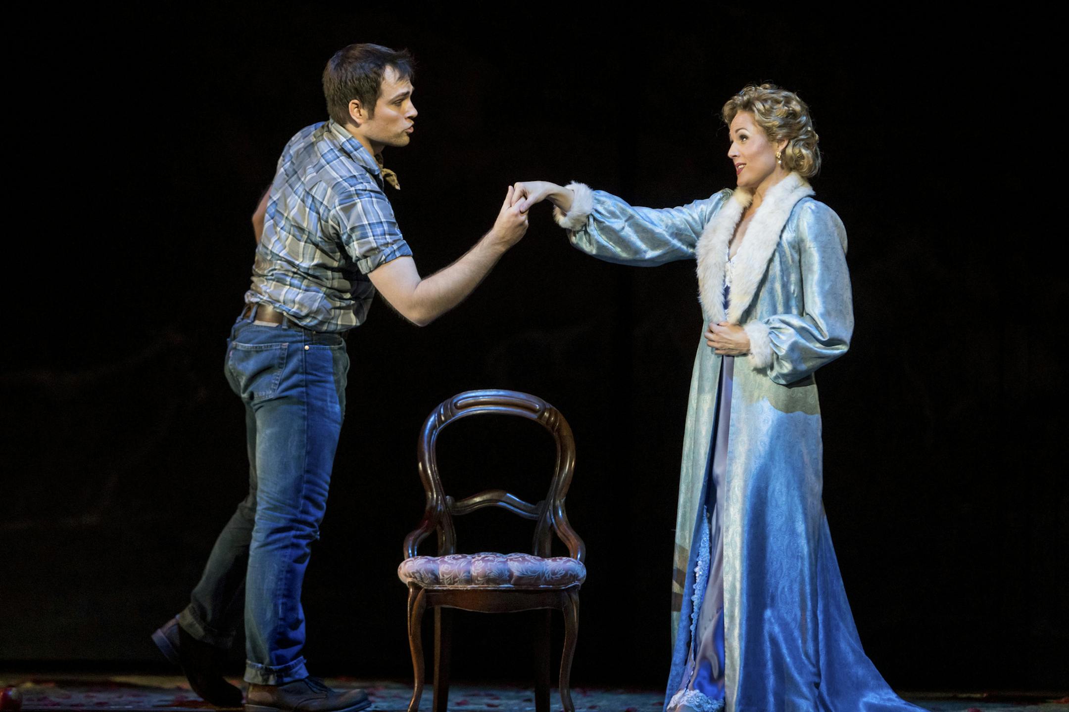 Leah Partridge as Diana and Alek Shrader as Endimione in the Minnesota Opera production of "Diana's Garden."