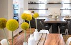 Staging a home with a more modern look, like with this kitchen table, is important to sell a younger buyer on a home. &#x201c;They want that glamorous