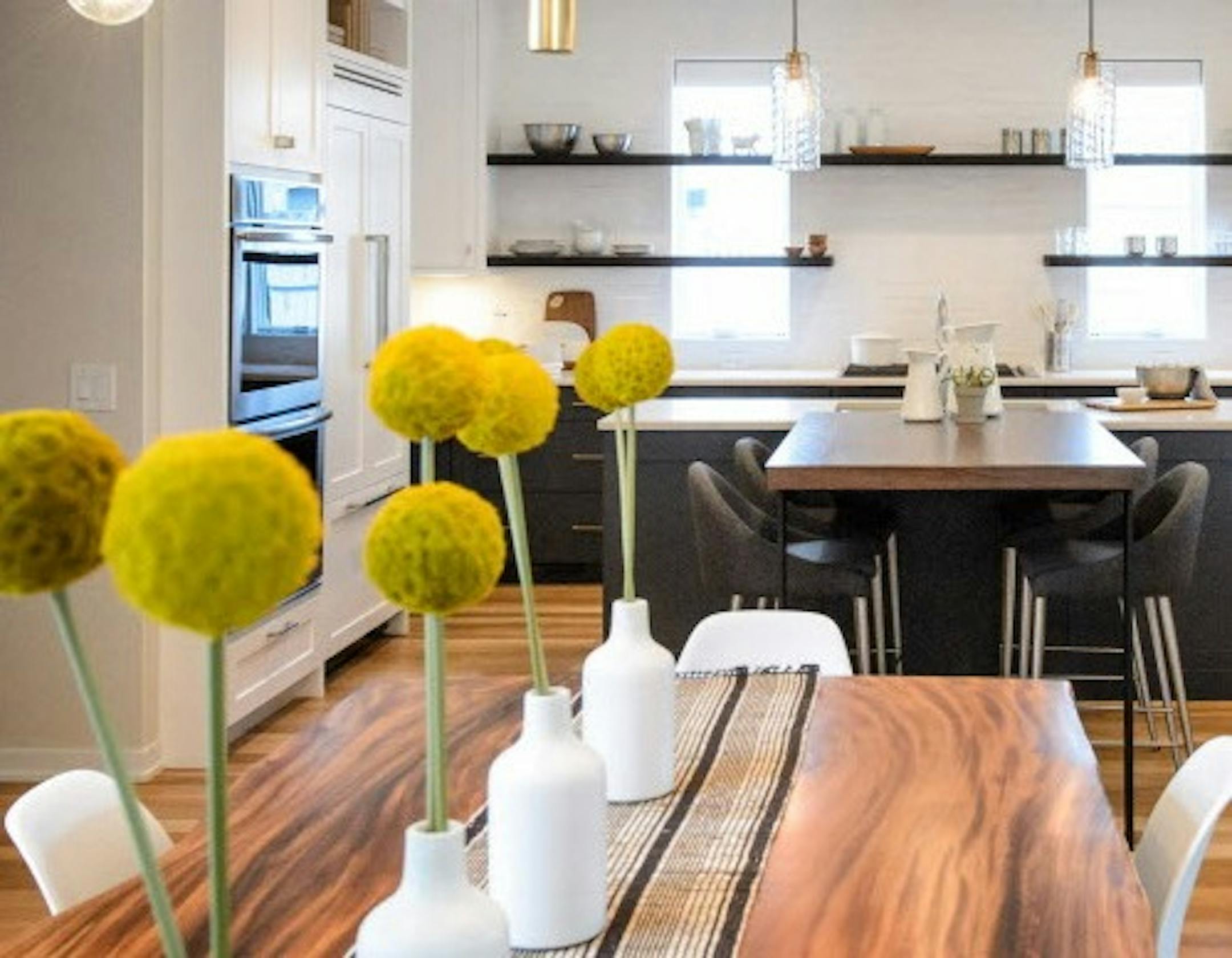 Staging a home with a more modern look, like with this kitchen table, is important to sell a younger buyer on a home. “They want that glamorous, this-could-be-a-movie-set look,” Texas-based real estate agent Paige Elliott says of millennials, specifically.