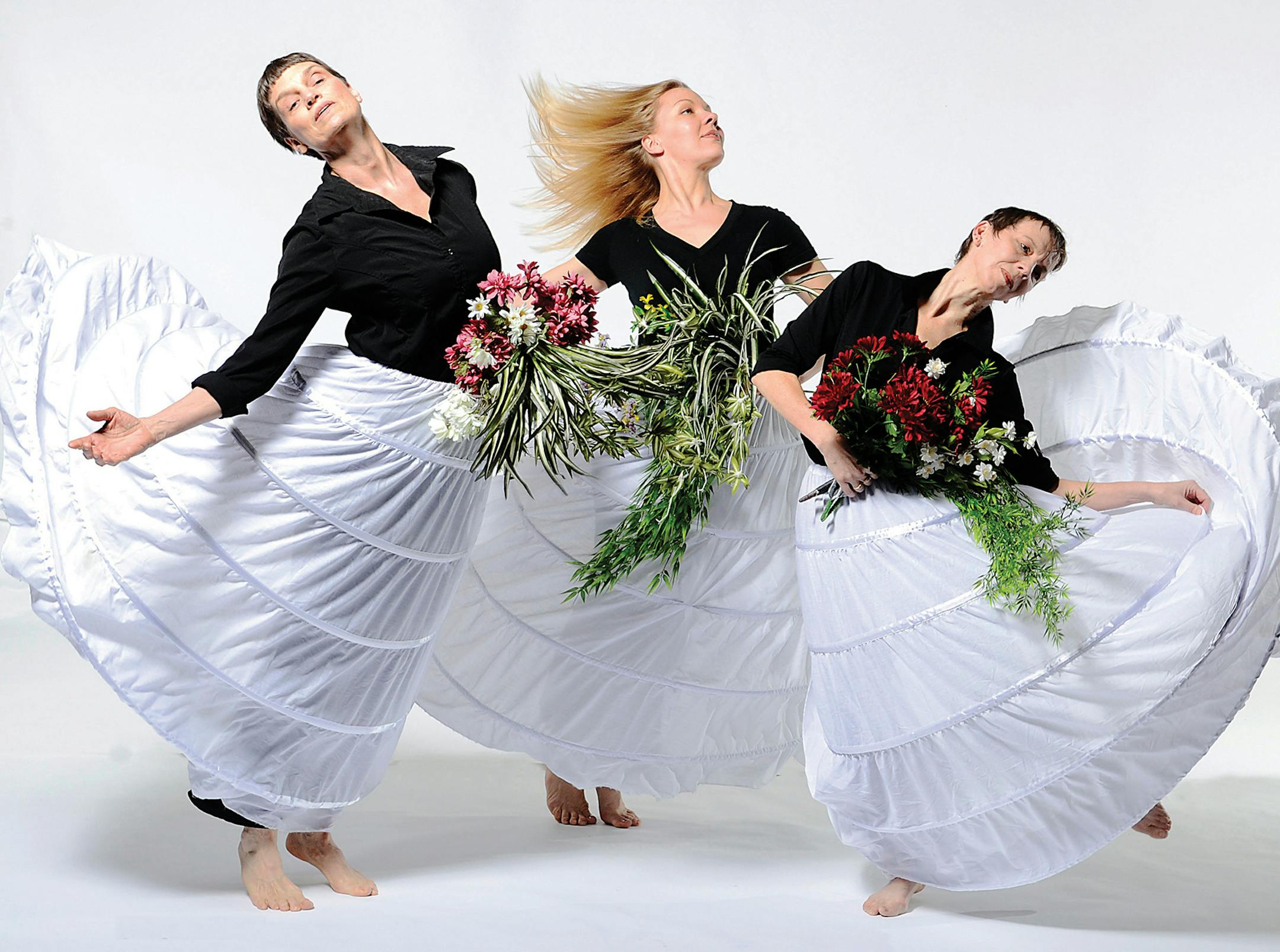 Judith Howard, Laura Selle Virtucio and Erin Thompson in “The Ophelias” by Shapiro & Smith Dance.