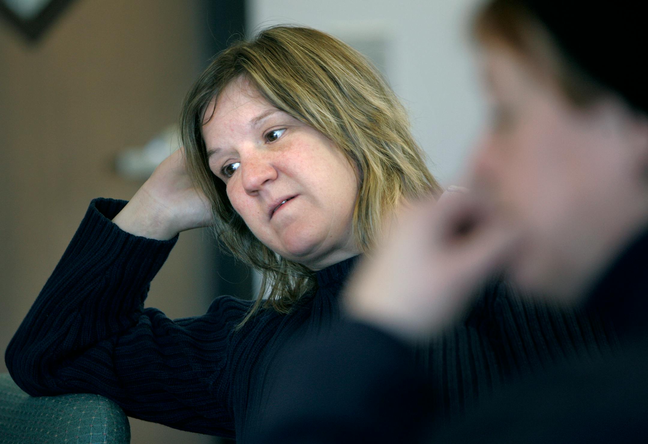 Sheila Spratt said on Tuesday that she has been looking for a job as an administrative assistant for more than two months, with no success.