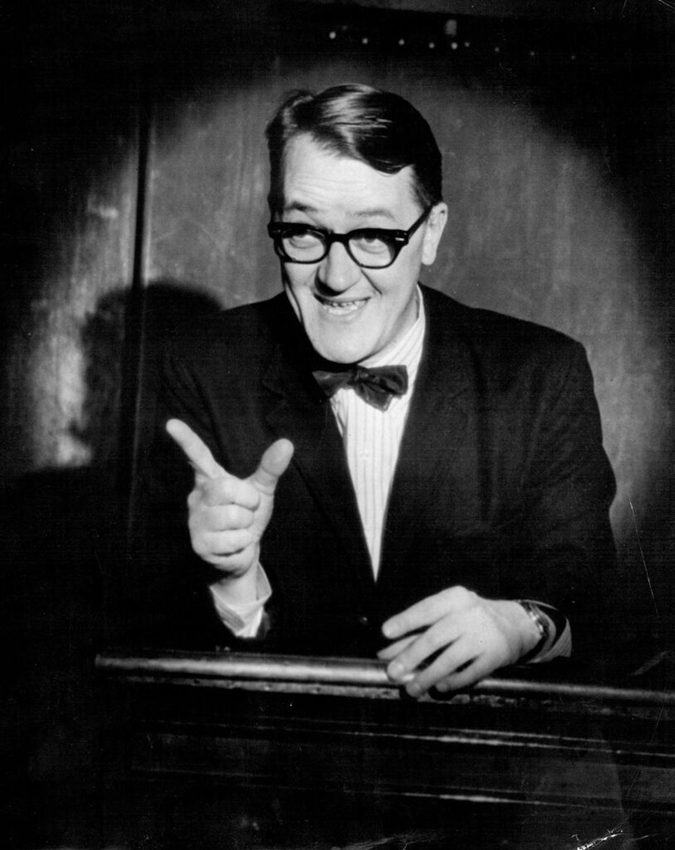 Dudley Riggs, November 1967: "Good evening and welcome to the Brave New Workshop. Please excuse the way things look, we're still remodeling, in the 10th year of our 5-year plan. It's a new style, Salvation Army baroque."