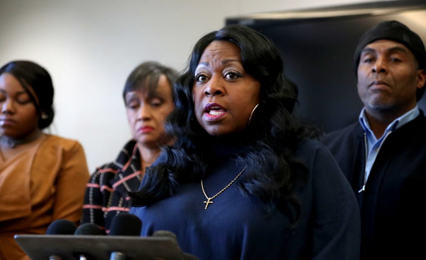 Valerie Castile, Philando Castile's mother, spoke Wednesday after Ramsey County Attorney John Choi announced the charges.