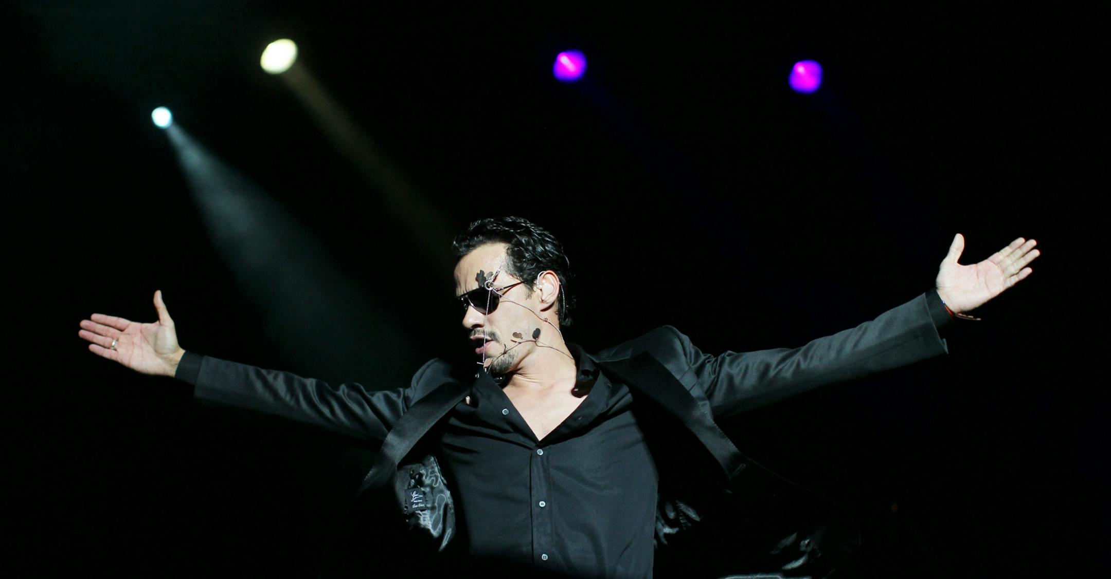 Marc Anthony performed at the Minnesota State Fair frandstand Thursday,