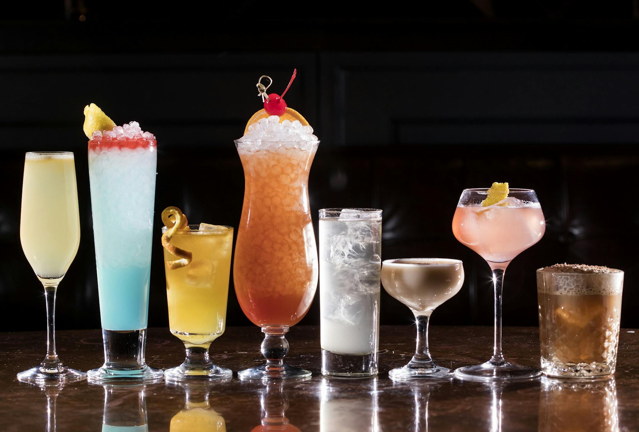 Treasure Trail, Blue Streak, Duke Antone, Hotel Sling, Pink Panther, Phoebe Snow, and Lumber Sexual. Constantine’s retro inspired cocktails at Hotel Ivy in Minneapolis. CARLOS GONZALEZ • cgonzalez@startribune.com