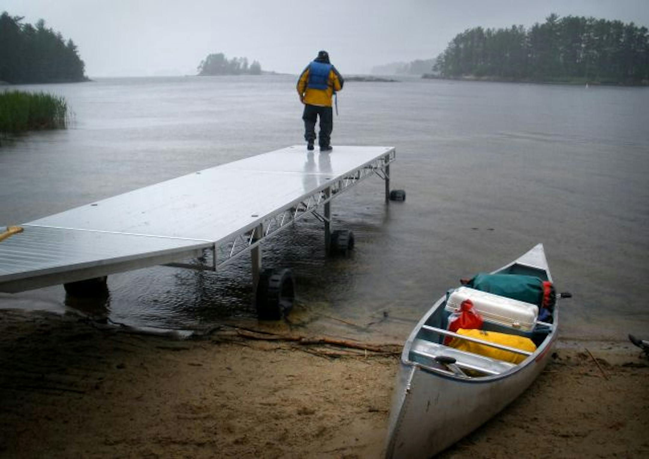Students taking part in a French language immersion program through Concordia Language Village spend the week canoeing, camping, hiking and learning the language of "les voyageurs" in Voyageurs National Park in Northern Minnesota. PHOTO CREDIt: Jackie Crosby