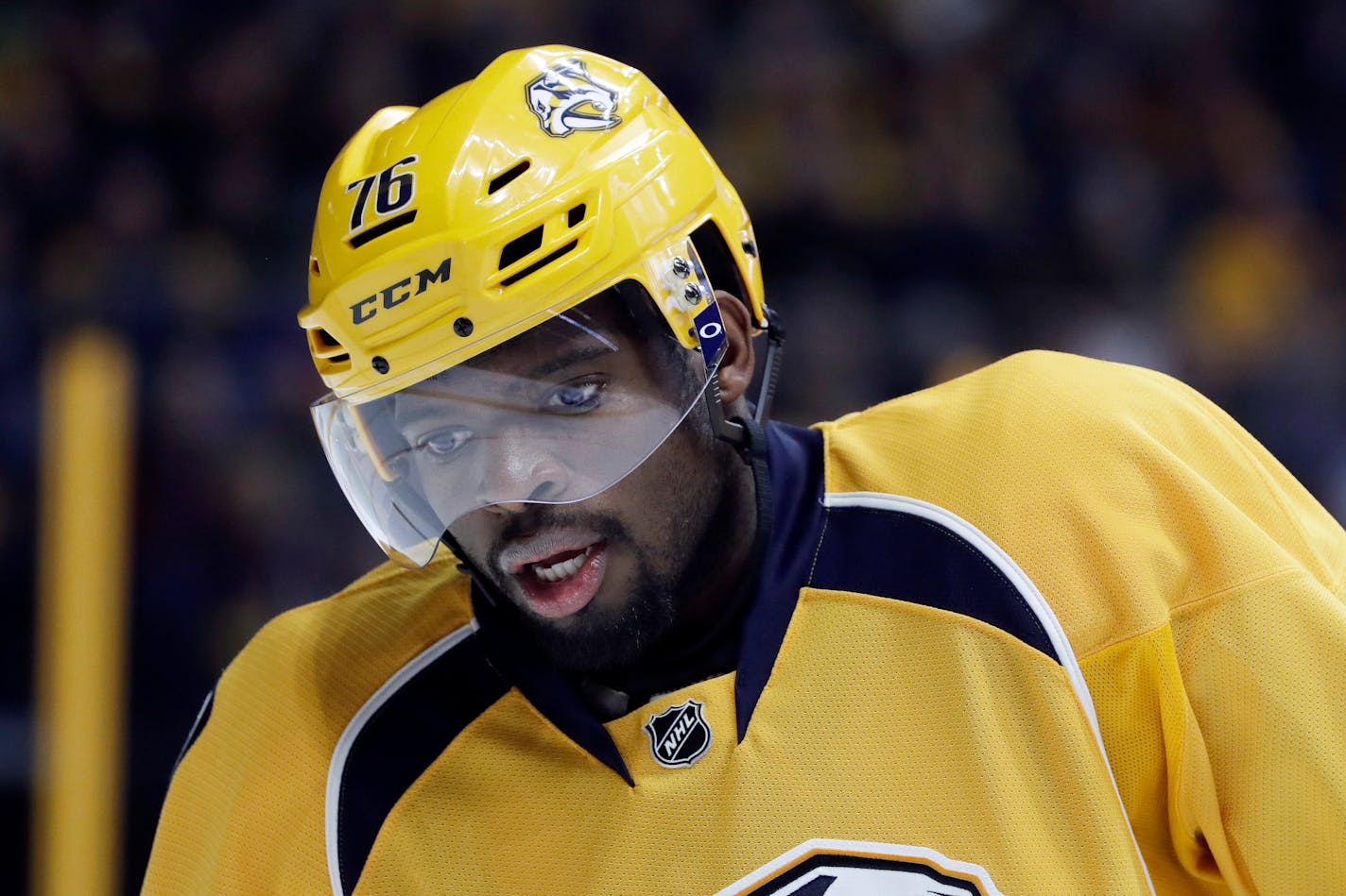 Former Montreal Canadien P.K. Subban, now with Nashville, has 11 points in seven career meetings against the Wild, including a hat trick.