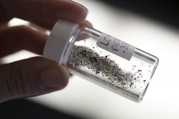 Tiny plastic beads can slip past water treatment plants and into the Great Lakes.