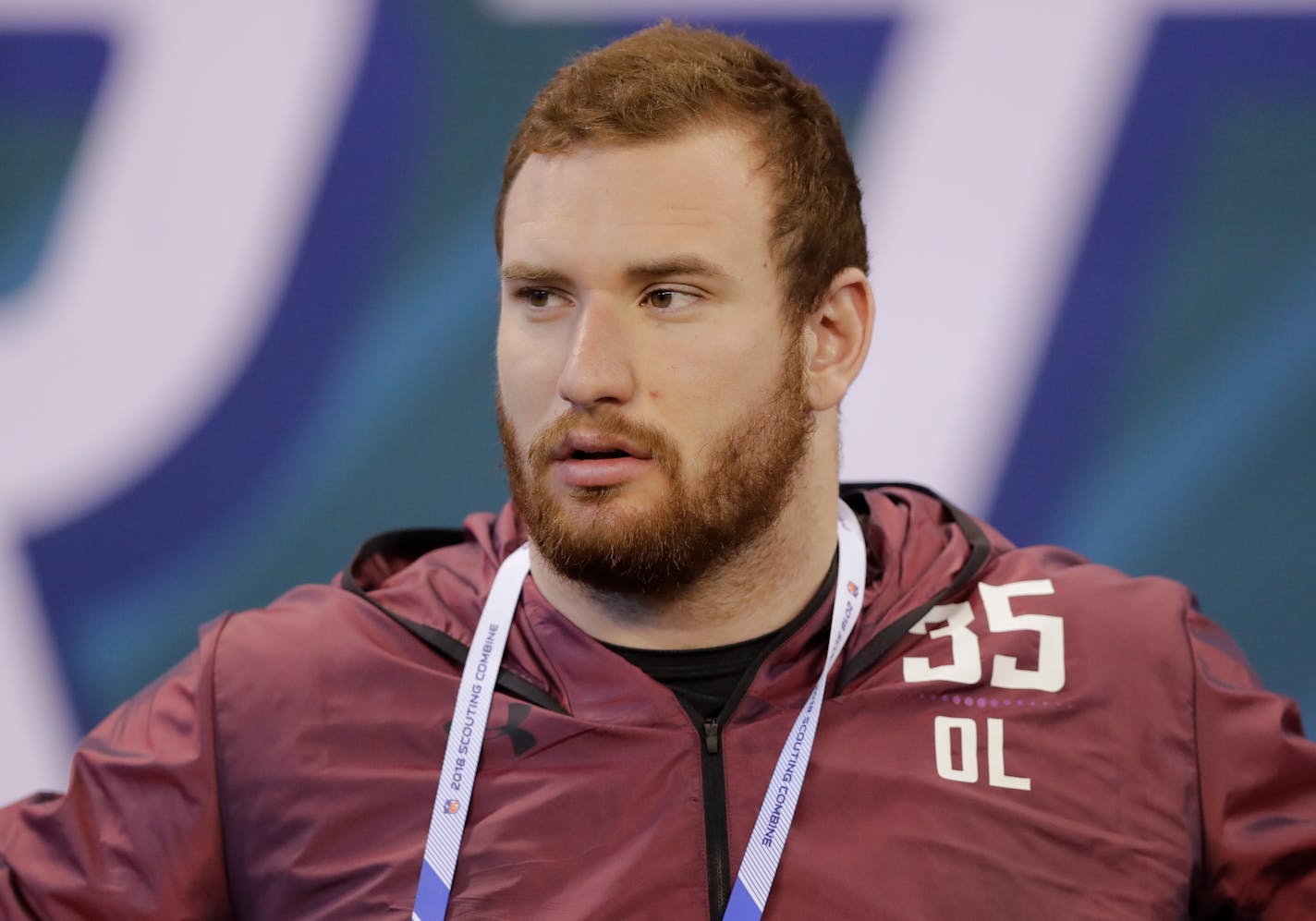 Arkansas offensive lineman Frank Ragnow was drafted by the Lions on Thursday night.