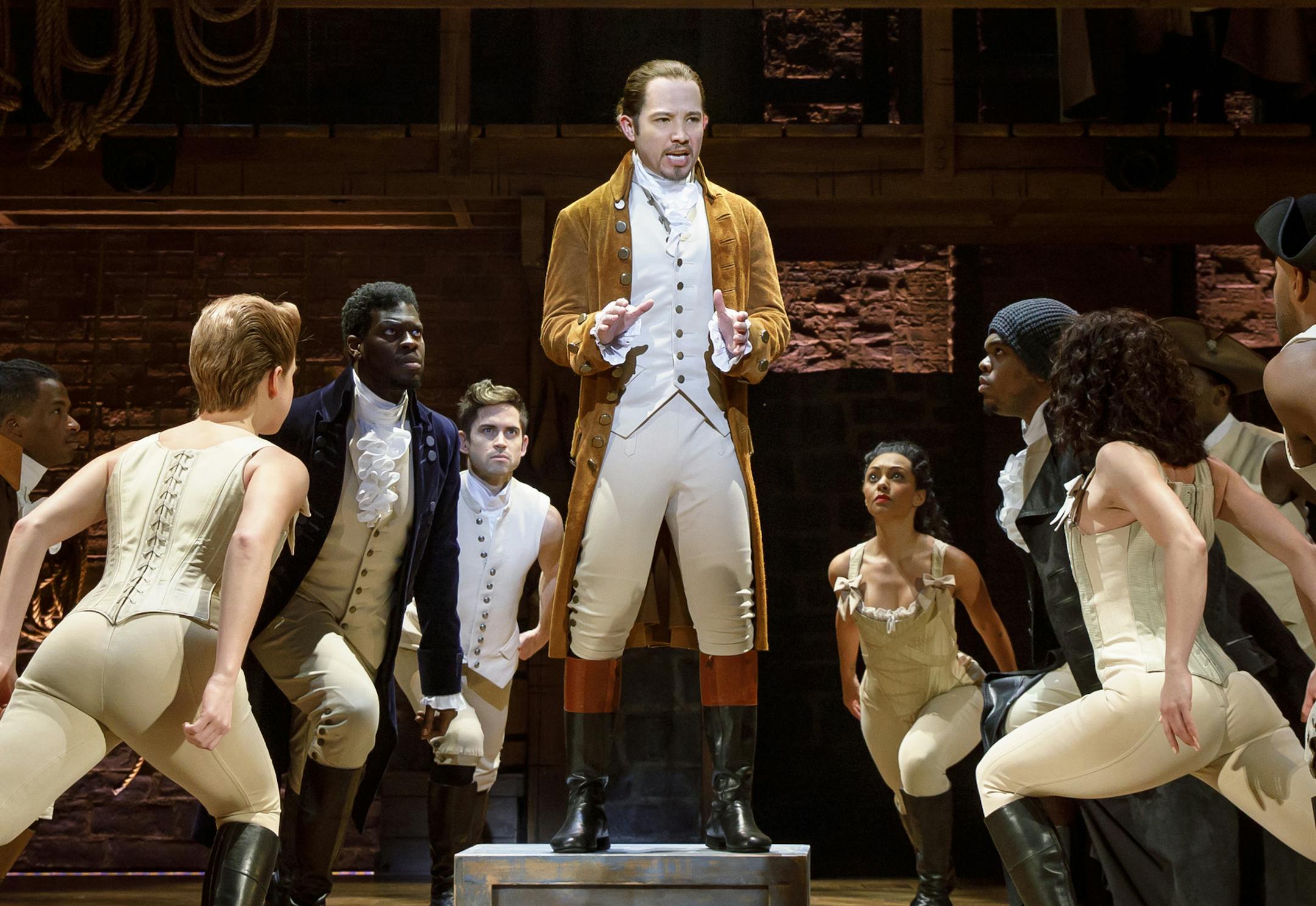 Hamilton Joseph Morales and Nik Walker will lead the second national tour of Hamilton as Alexander Hamilton and Aaron Burr, respectively. Other principal roles in Hamilton will be played by Ta'Rea Campbell as Angelica Schuyler; Marcus Choi as George Washington; Elijah Malcomb as John Laurens/Phillip Schuyler; Shoba Narayan as Eliza Hamilton; Fergie L. Philippe as Hercules Mulligan/James Madison; Kyle Scatliffe as Marquis de Lafayette/Thomas Jefferson; Danielle Sostre as Peggy Schuyler/Maria Reyn
