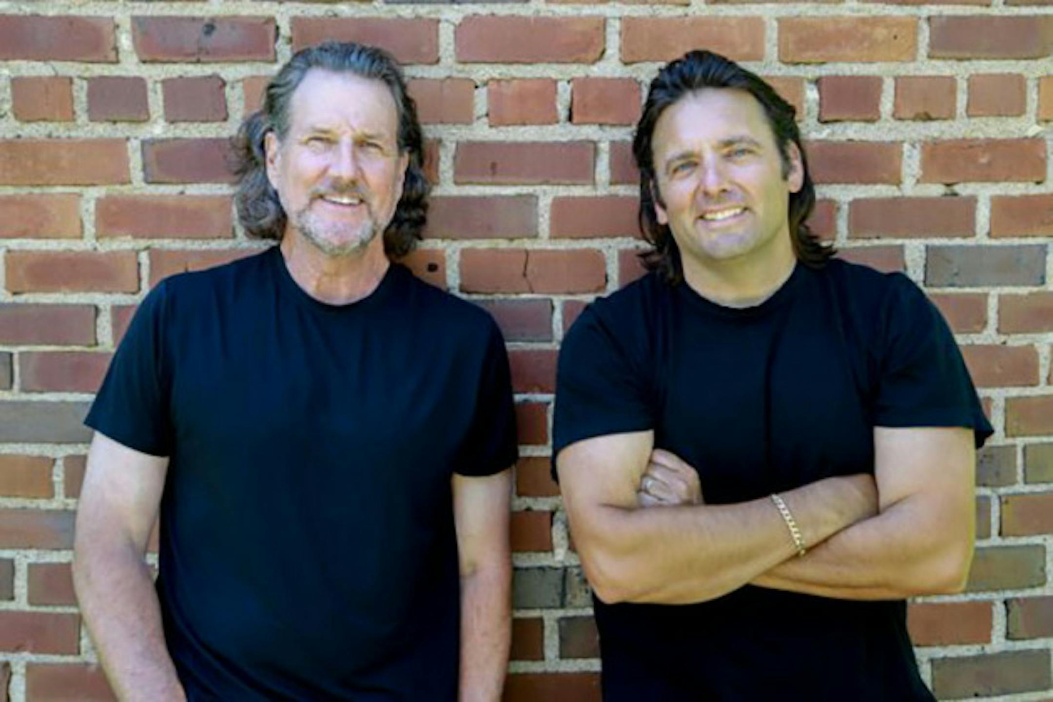 Tom Garrity, left, and John King have launched pulltabsports.com, which combines entertainment, humor and sports, especially hockey.